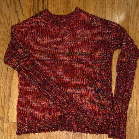 SHEIN Colorful Red Crewneck Sweater Size Small Worn Once. - Picture 1 of 6